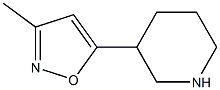 3-(3-Methyl-5-isoxazolyl)piperidine Struktur