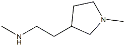 N-Methyl-2-(1-methyl-3-pyrrolidinyl)-1-ethanamine Struktur