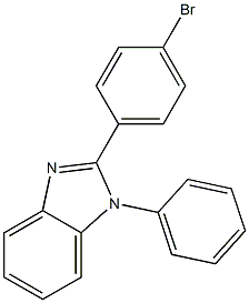 1-phenyl-2-(4-bromophenyl)benzimidazole
 Struktur