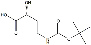 Butanoic acid, 4-[[(1,1-dimethylethoxy)carbonyl]amino]-2-hydroxy-, (2R) Struktur