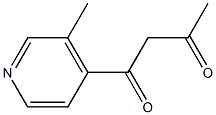 1-(3-Methyl-4-pyridinyl)-1,3-butanedione Struktur