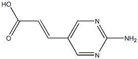 3-(2-Amino-pyrimidin-5-yl)-acrylic acid Struktur