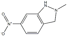 2-Methyl-6-nitro-1H-indazole Struktur