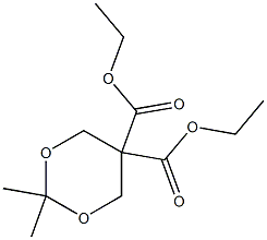 diethyl 2,2-dimethyl-1,3-dioxane-5,5-dicarboxylate Struktur