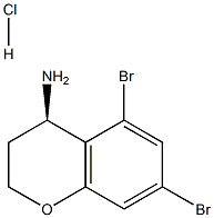 (R)-5,7-dibromochroman-4-amine hydrochloride Struktur