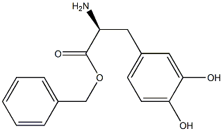 L-3,4-DIHYDROXYPHENYLALANINE benzyl ESTER Struktur