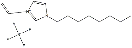 1-octyl-3-vinylimidazolium tetrafluoroborate Struktur