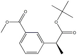 (S)-methyl 3-(1-(tert-butoxycarbonyl)ethyl)benzoate Struktur