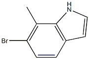 6-bromo-7-methyl-1H-indole Struktur