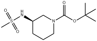 (R)-tert-Butyl 3-(methylsulfonamido)piperidine-1-carboxylate
 Struktur