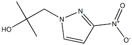 2-methyl-1-(3-nitro-1H-pyrazol-1-yl)propan-2-ol Struktur