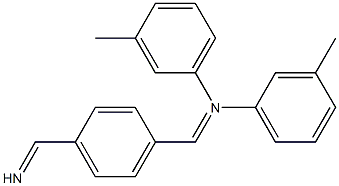 (1E)-N-(3-methylphenyl)-1-{4-[(1E)-[(3-methylphenyl)imino]methyl]phenyl}methanimine Struktur