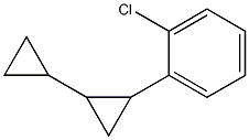 2-(2-chloro-phenyl)-bicyclopropyl Struktur