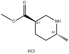 methyl (3R,6R)-6-methylpiperidine-3-carboxylate hydrochloride Struktur