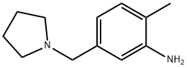 2-methyl-5-(pyrrolidin-1-ylmethyl)aniline Struktur