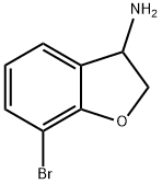 7-bromo-2,3-dihydro-1-benzofuran-3-amine Struktur