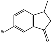 6-bromo-3-methyl-2,3-dihydro-1H-inden-1-one Struktur