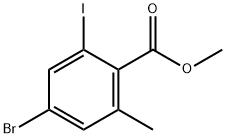 methyl 4-bromo-2-iodo-6-methylbenzoate Struktur