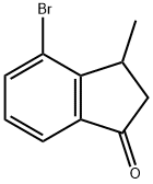 4-bromo-3-methyl-2,3-dihydro-1H-inden-1-one Struktur