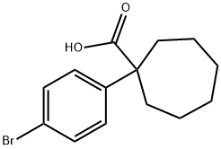 1-(4-bromophenyl)cycloheptane-1-carboxylic acid Struktur