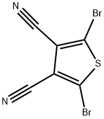 3,4-Thiophenedicarbonitrile, 2,5-dibromo-, 1056841-63-4, 結(jié)構(gòu)式