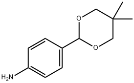 Benzenamine, 4-(5,5-dimethyl-1,3-dioxan-2-yl)- Struktur