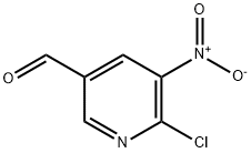 6-chloro-5-nitronicotinaldehyde Struktur