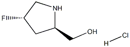 ((2R,4S)-4-fluoropyrrolidin-2-yl)methanol hydrochloride Struktur