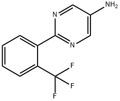 5-Amino-2-(2-trifluoromethylphenyl)pyrimidine Struktur