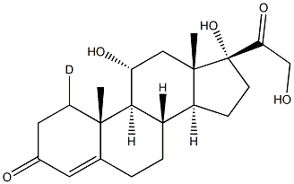 Hydrocortisone-D3 Solution, 10ppm Struktur