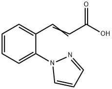 3-[2-(1H-pyrazol-1-yl)phenyl]prop-2-enoic acid Struktur