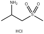 1-methanesulfonylpropan-2-amine hydrochloride Struktur