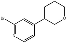 2-Bromo-4-(tetrahydropyran-3-yl)pyridine Struktur