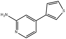 4-(THIOPHEN-3-YL)PYRIDIN-2-AMINE Struktur