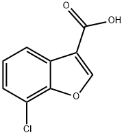 7-chloro-1-benzofuran-3-carboxylic acid Struktur