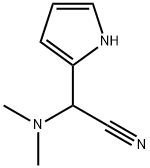 2-(dimethylamino)-2-(1H-pyrrol-2-yl)acetonitrile Struktur