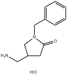 4-(aminomethyl)-1-benzylpyrrolidin-2-one hydrochloride Struktur