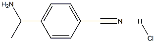 4-(1-aminoethyl)benzonitrile hydrochloride Struktur