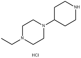 1-ethyl-4-piperidin-4-ylpiperazine:trihydrochloride Struktur