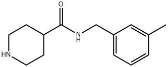 N-[(3-Methylphenyl)methyl]piperidine-4-carboxamide Struktur