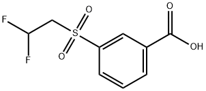 3-(2,2-difluoroethanesulfonyl)benzoic acid Struktur