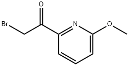 2-bromo-1-(6-methoxypyridin-2-yl)ethan-1-one Struktur