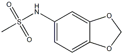 N-(1,3-benzodioxol-5-yl)methanesulfonamide Struktur