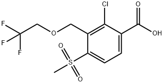 2-chloro-4-methanesulfonyl-3-[(2,2,2-trifluoroethoxy)methyl]benzoic acid