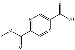 5-(methoxycarbonyl)pyrazine-2-carboxylic acid Struktur