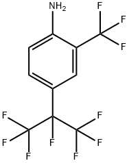 4-(1,1,1,2,3,3,3-heptafluoropropan-2-yl)-2-(trifluoromethyl)aniline Struktur