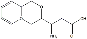 3-(2H,3H-BENZO[3,4-E]1,4-DIOXAN-6-YL)(3S)-3-AMINOPROPANOIC ACID Struktur