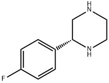 (2R)-2-(4-fluorophenyl)piperazine Struktur