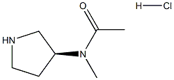 (S)-N-Methyl-N-(pyrrolidin-3-yl)acetamide hydrochloride Struktur