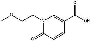 1-(2-methoxyethyl)-6-oxo-1,6-dihydropyridine-3-carboxylic acid Struktur